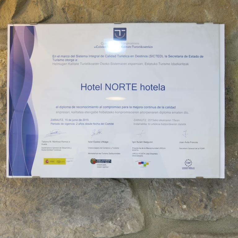 Hotel Norte Zarautz Exteriör bild